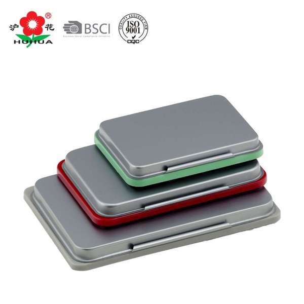 office use metal case refill ink stamp pad